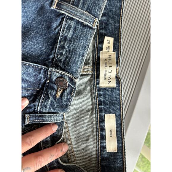 Nili Lotan Welder Patch Straight Leg Carpenter Jean Simon Wash 29 NWT - Picture 7 of 9